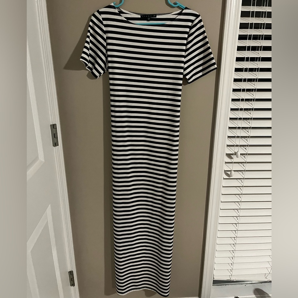 Tiana B Tied Striped Maxi Dress